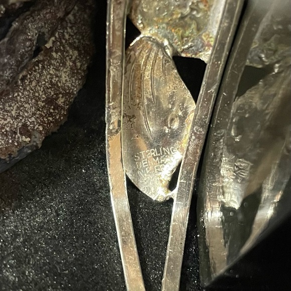 Vintage Sterling Silver Turquoise Cuff - Picture 7 of 7